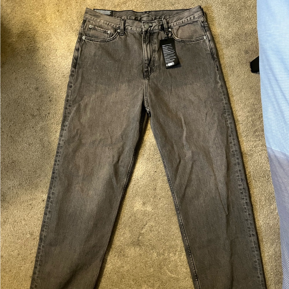 Weekday Men's Grey Relaxed Jeans